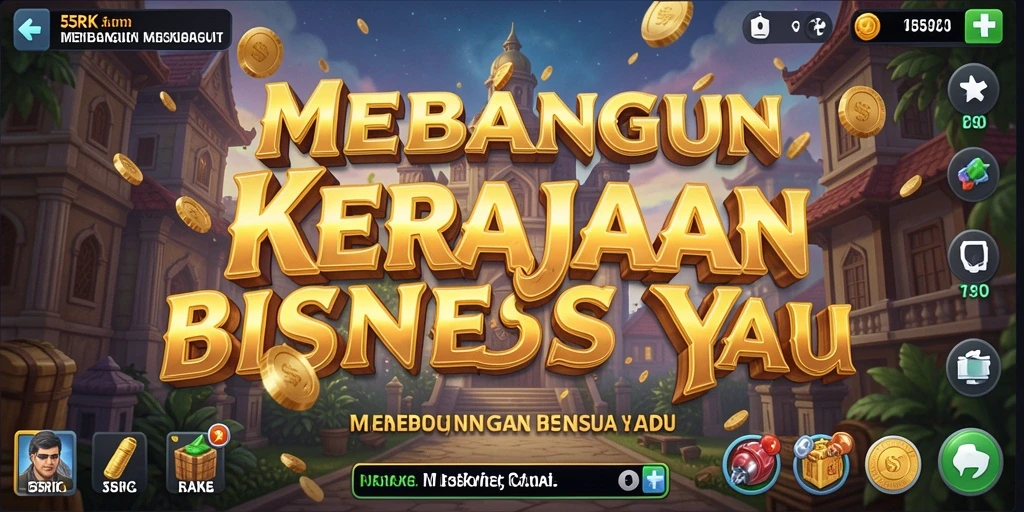 Tampilan gameplay seru di 55RK dengan pengalaman Tycoon.