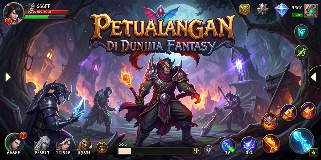 Tampilan gameplay menarik dari 666FF yang mengundang eksplorasi.