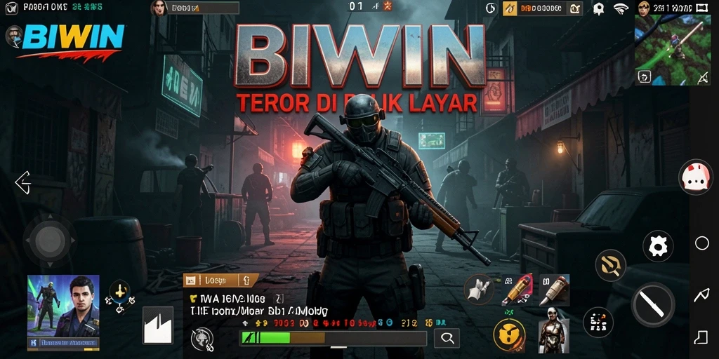 Tampilan gameplay menegangkan dengan suasana horor yang kental.