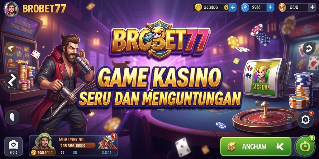 Gameplay Kasino yang mengasyikkan dan penuh warna dari BROBET77.