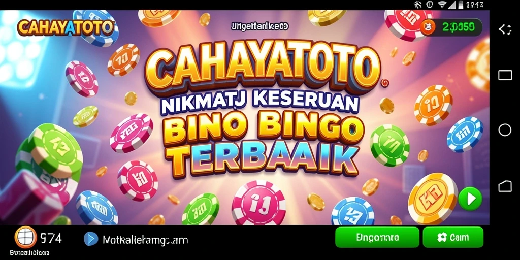 Screenshot gameplay seru CAHAYATOTO menunjukkan suasana Bingo yang menghibur.