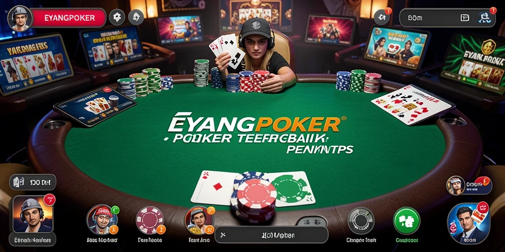 Tangkapan layar menunjukkan intensitas gameplay poker yang menarik.
