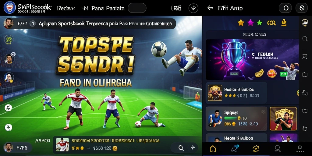 Tampilan menarik dari gameplay aplikasi Sportsbook F7F7.