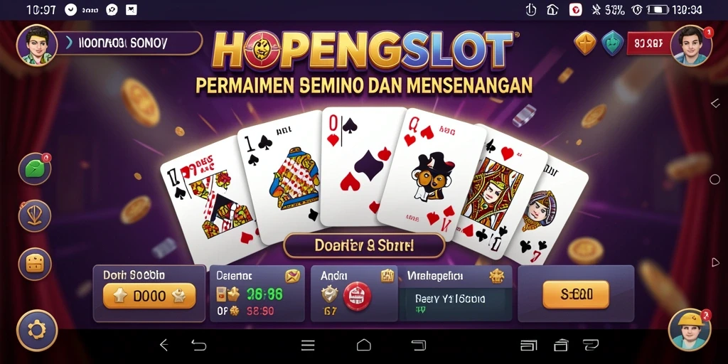 Screenshot HOPENGSLOT menampilkan gameplay domino yang seru.