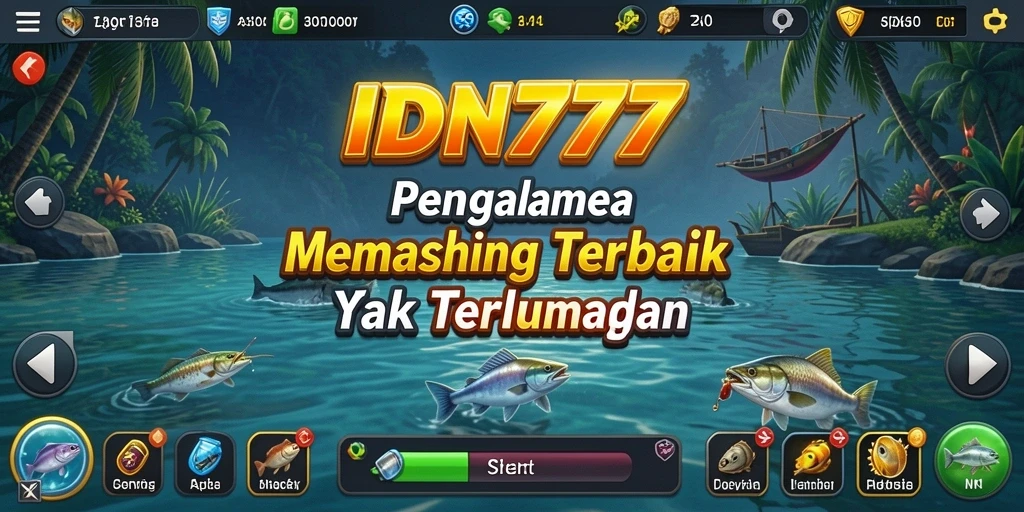 Screenshot gameplay IDN777 dengan suasana memancing yang menenangkan.