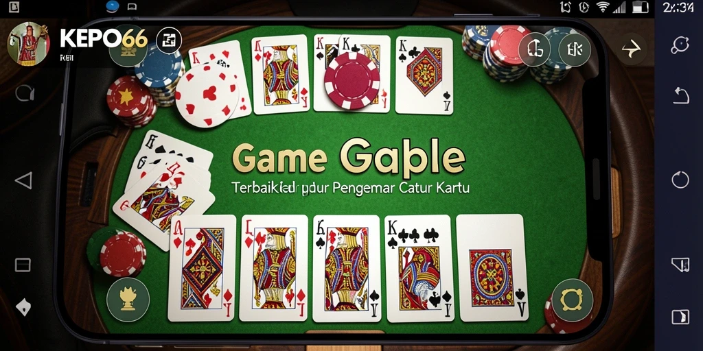 Tampilan gameplay Gaple di KEPO66 yang seru dan interaktif.