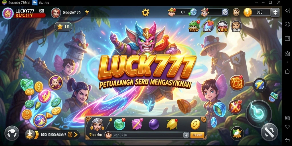 Tampilan gameplay menakjubkan dalam LUCKY777 yang menampilkan petualangan seru.