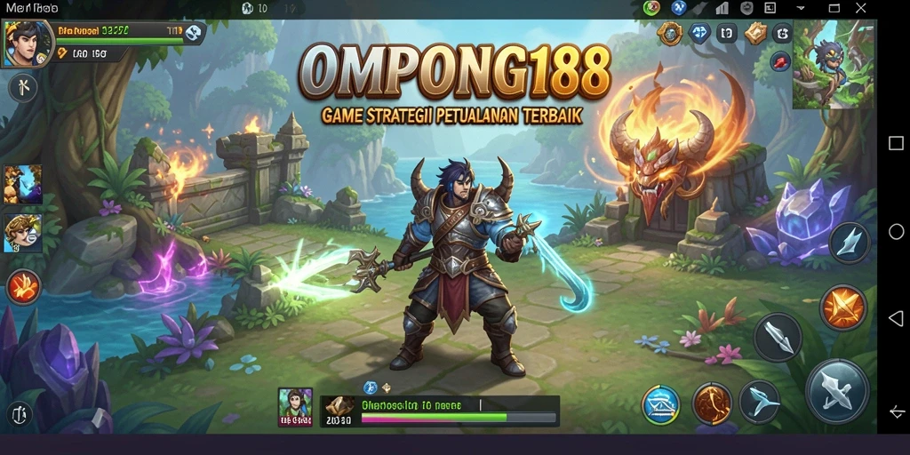 Tampilan gameplay OMPONG188 yang mendebarkan dan strategis.