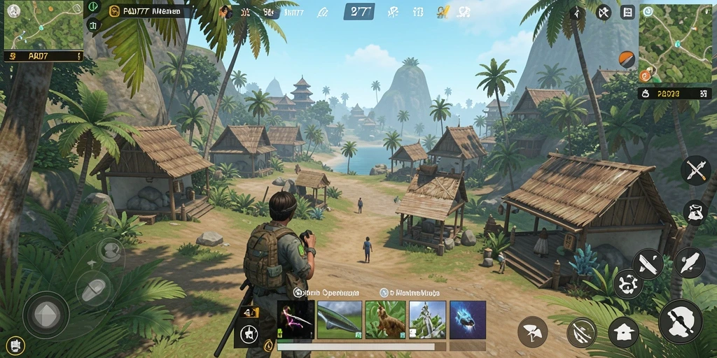 Tampilan gameplay PADI777 menunjukkan eksplorasi dunia yang luas dan interaksi yang mendalam.