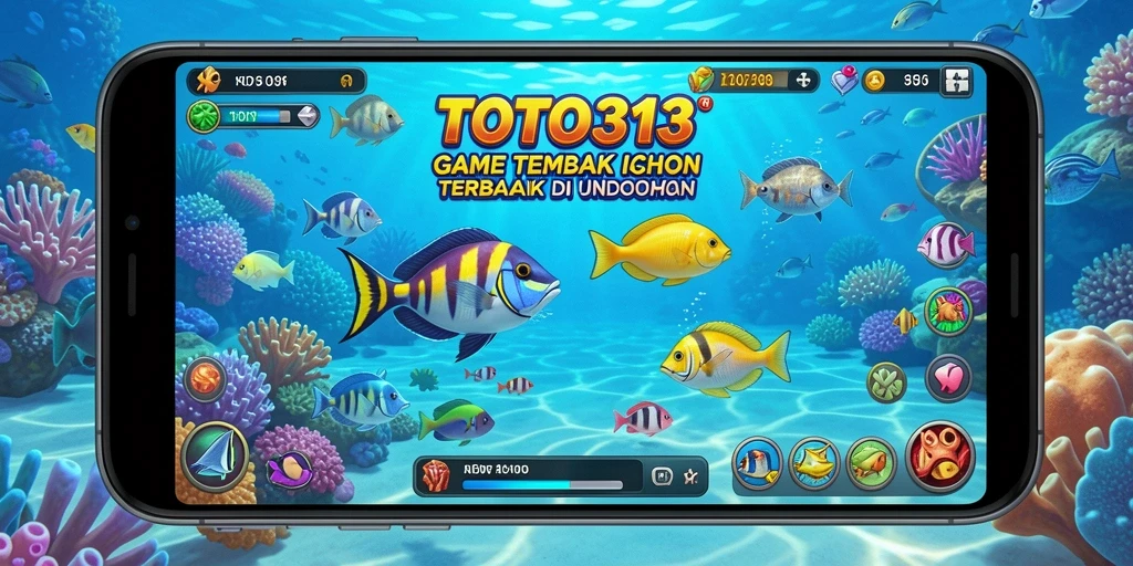 Screenshot gameplay Tembak Ikan yang menampilkan aksi seru di laut.