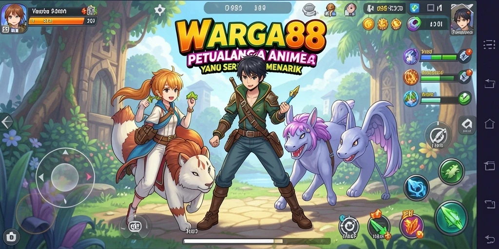 Gameplay menarik di dunia Anime yang penuh warna.